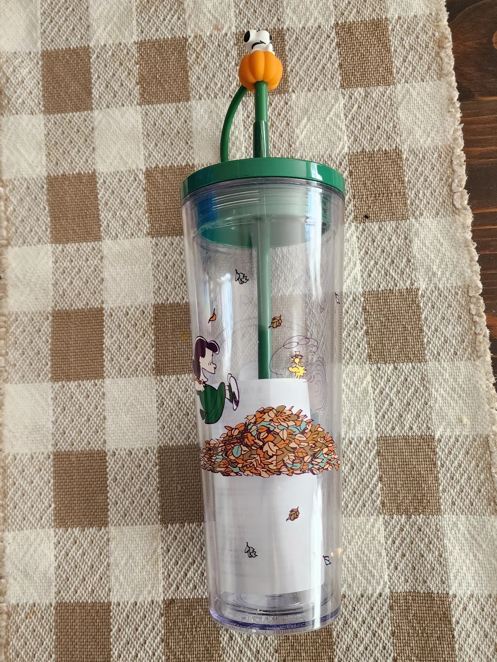 Peanuts x Starbucks Clear Autumn Cold Cup – BNWT